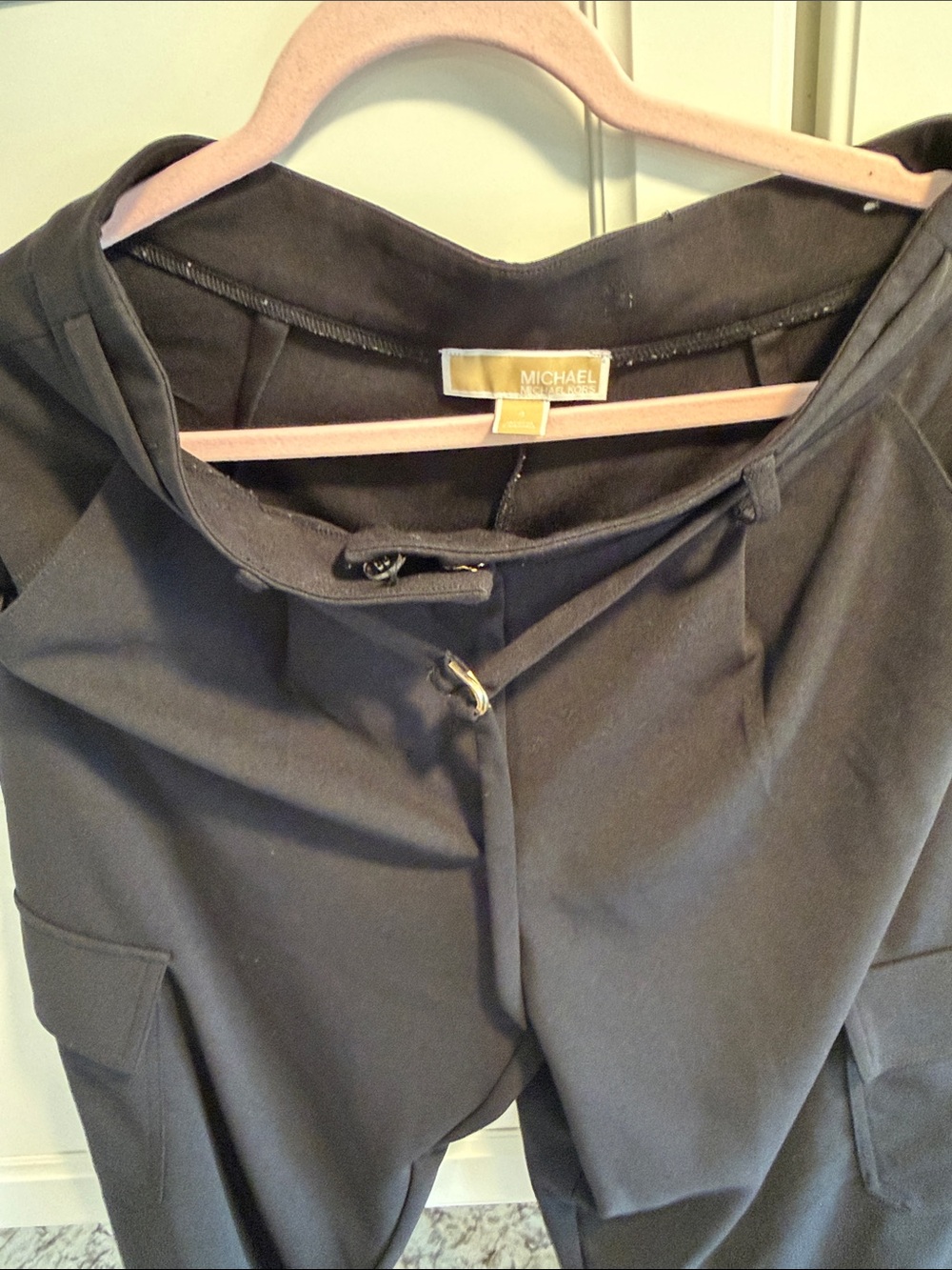 Michael Kors Women's Black Tailored Cargo Trousers